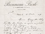 Commande Bonneau-Presle 1909